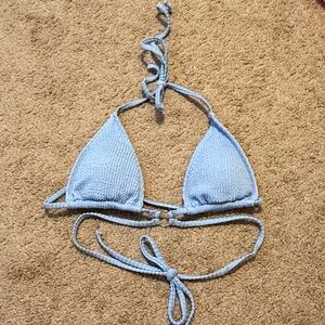 SHEIN Light Blue Knit Bikini